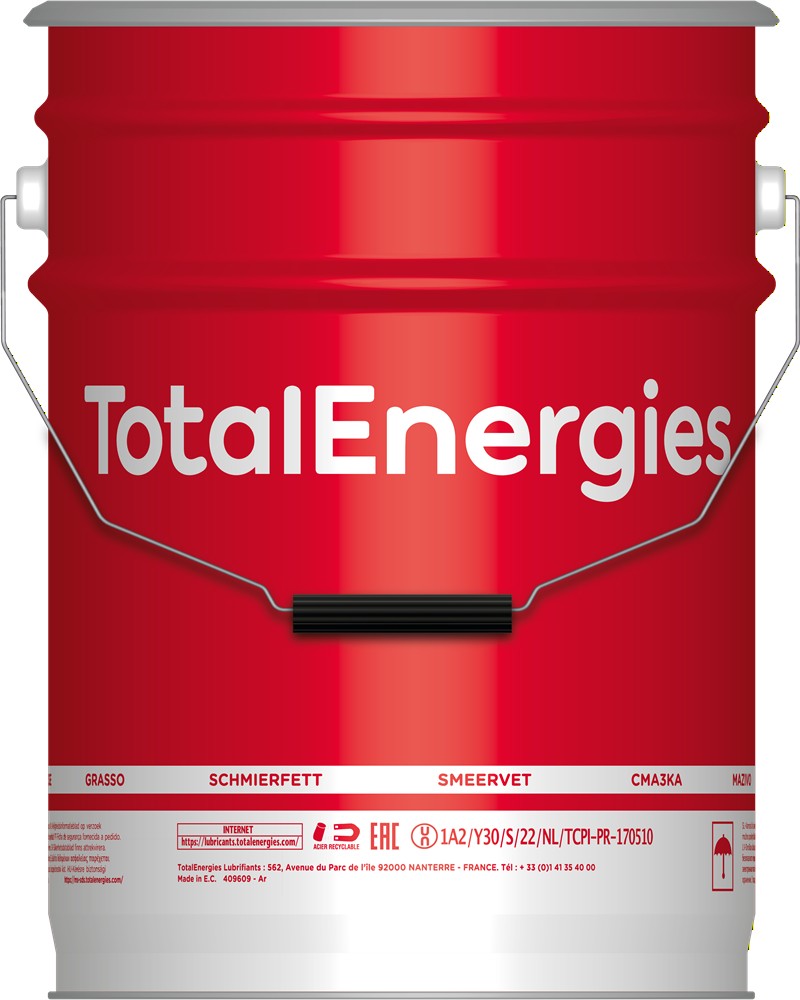 TOTAL MULTIS EP 2 - 5kg - Víceúčelové plastické mazivo pro extrémní tlaky na bázi zpevňovadla lithium/kalcium