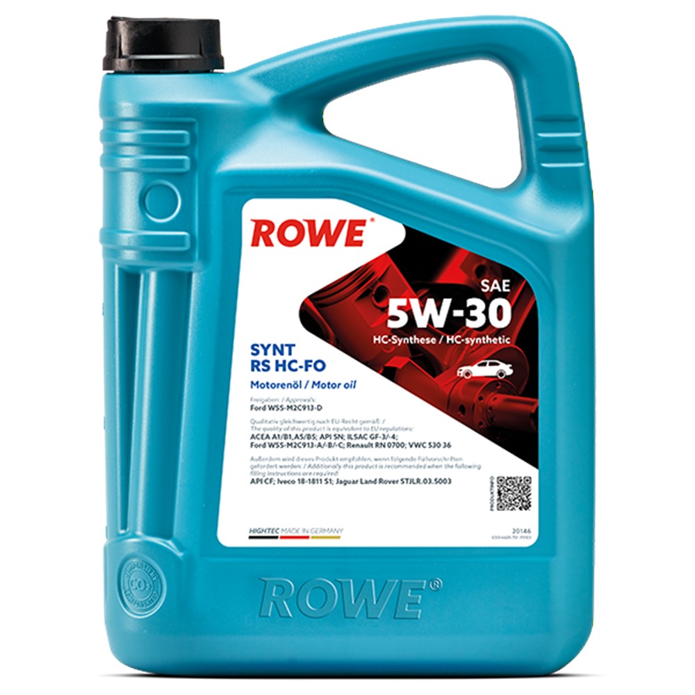 ROWE HIGHTEC SYNT RS SAE 5W-30 HC-FO - 5L A1/B1, A5/B5 motorový olej pro FORD